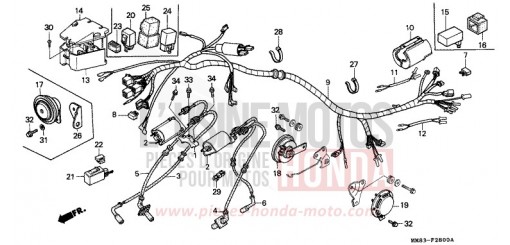 KABELBAUM/ ZUENDSPULE VT1100CR de 1994